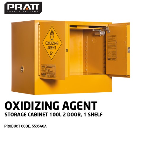 PRATT CABINET DG OXIDISING AGENTS 1 SHELF 100L 770 X 935 X 620MM